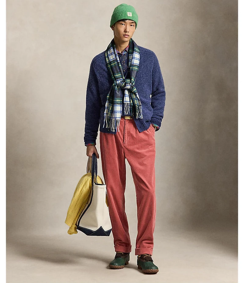Polo Ralph Lauren Suede-Patch Wool-Cashmere Sweater