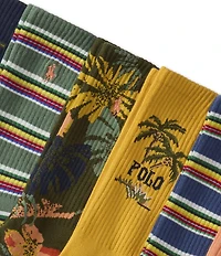 Polo Ralph Lauren Surf Club Bear 6-Pack Socks