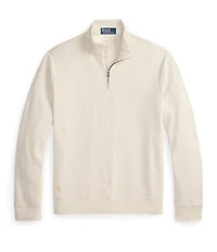 Polo Ralph Lauren Textured Double-Knit Quarter-Zip Pullover