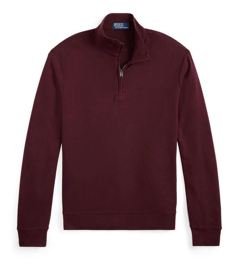 Polo Ralph Lauren Textured Double-Knit Quarter-Zip Pullover