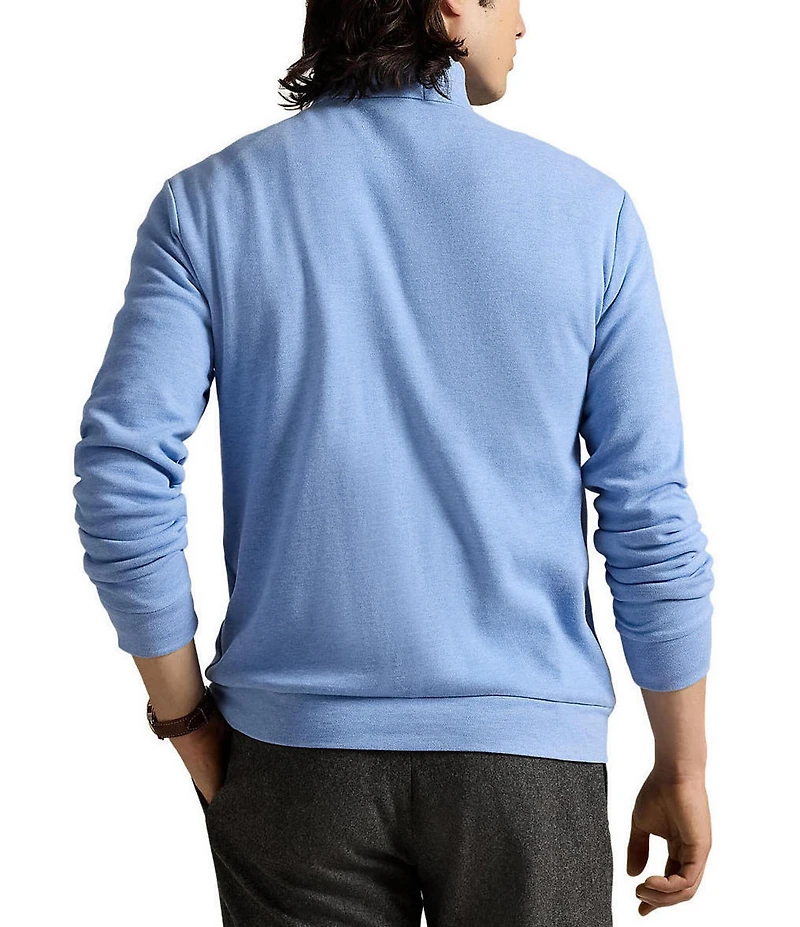 Polo Ralph Lauren Textured Double-Knit Quarter-Zip Pullover