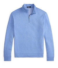 Polo Ralph Lauren Textured Double-Knit Quarter-Zip Pullover