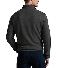 Polo Ralph Lauren Textured Double-Knit Quarter-Zip Pullover