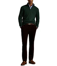 Polo Ralph Lauren Textured Double-Knit Quarter-Zip Pullover