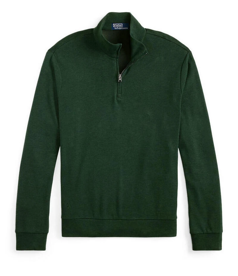 Polo Ralph Lauren Textured Double-Knit Quarter-Zip Pullover