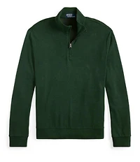 Polo Ralph Lauren Textured Double-Knit Quarter-Zip Pullover