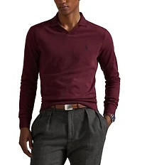 Polo Ralph Lauren Textured Jersey Long Sleeve Polo Shirt