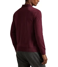 Polo Ralph Lauren Textured Jersey Long Sleeve Polo Shirt