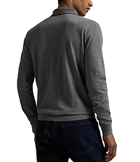 Polo Ralph Lauren Textured Jersey Long Sleeve Polo Shirt