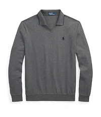 Polo Ralph Lauren Textured Jersey Long Sleeve Polo Shirt
