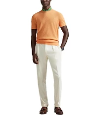 Polo Ralph Lauren Textured Linen-Blend Short Sleeve Sweater