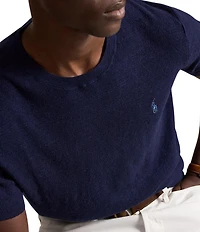 Polo Ralph Lauren Textured Linen Blend Short Sleeve Sweater