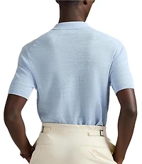 Polo Ralph Lauren Textured Linen-Blend Short Sleeve Sweater