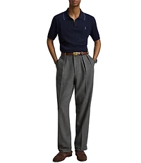 Polo Ralph Lauren Textured Short Sleeve Polo Sweater