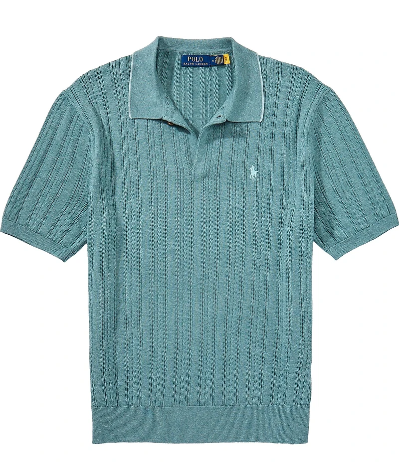 Polo Ralph Lauren Textured Short Sleeve Polo Sweater