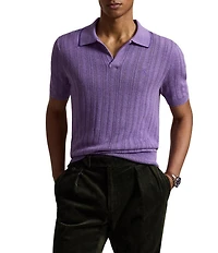 Polo Ralph Lauren Textured Short Sleeve Polo Sweater