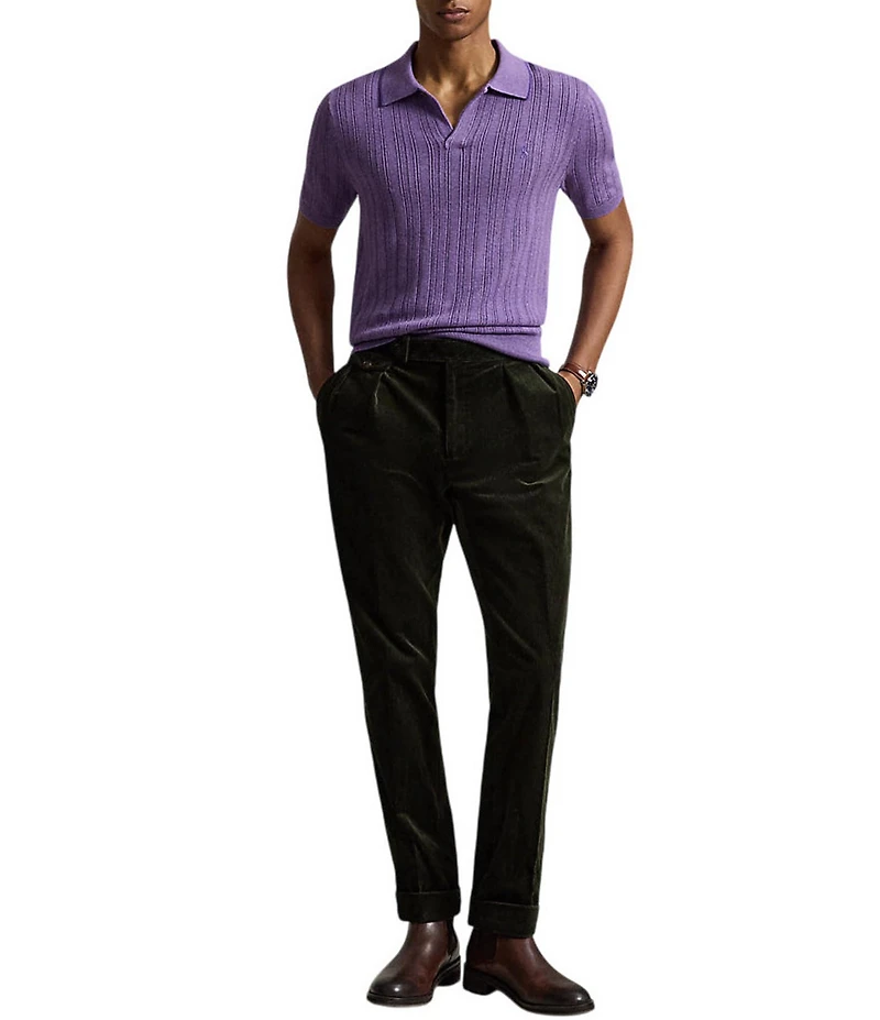 Polo Ralph Lauren Textured Short Sleeve Polo Sweater