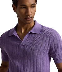 Polo Ralph Lauren Textured Short Sleeve Polo Sweater