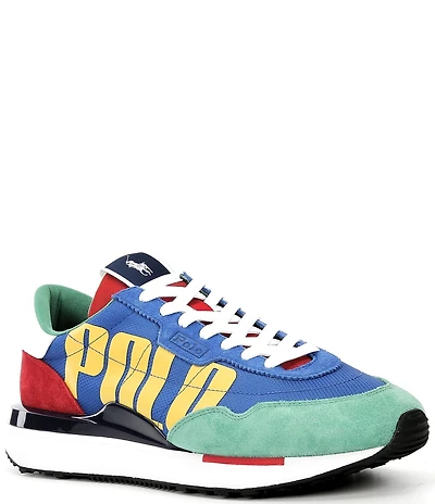 Polo Ralph Lauren Men's Train 89 Colorblock POLO Logo Sneakers