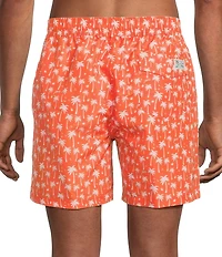 Polo Ralph Lauren Traveler Classic 5.75#double; Inseam Palm Tree Swim Trunks