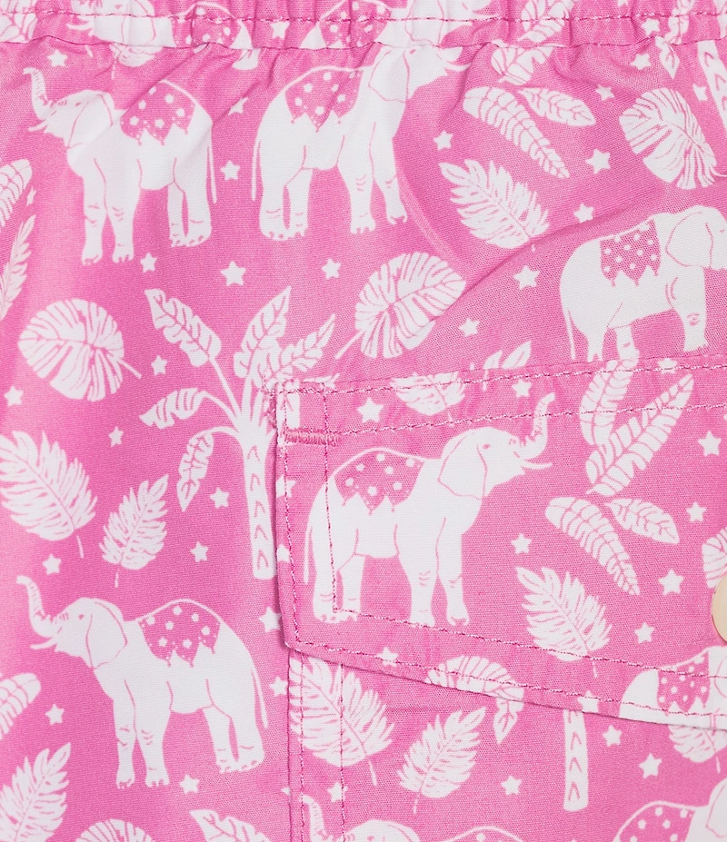 Polo Ralph Lauren Traveler Classic 5.75#double; Inseam Troical Elephant Swim Trunks