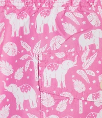 Polo Ralph Lauren Traveler Classic 5.75#double; Inseam Troical Elephant Swim Trunks