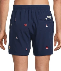 Polo Ralph Lauren Traveler Classic Fit 5.75#double; Inseam Nautical Swim Trunks