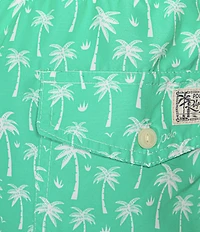 Polo Ralph Lauren Traveler Classic Palm Tree Motif Print 5.75 Inseam Swim Trunks