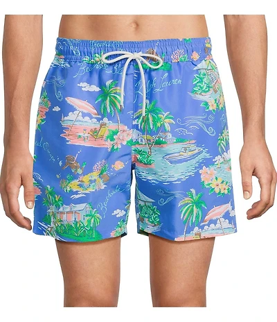 Polo Ralph Lauren Traveler Polo Bear 5.75#double; Swim Trunks