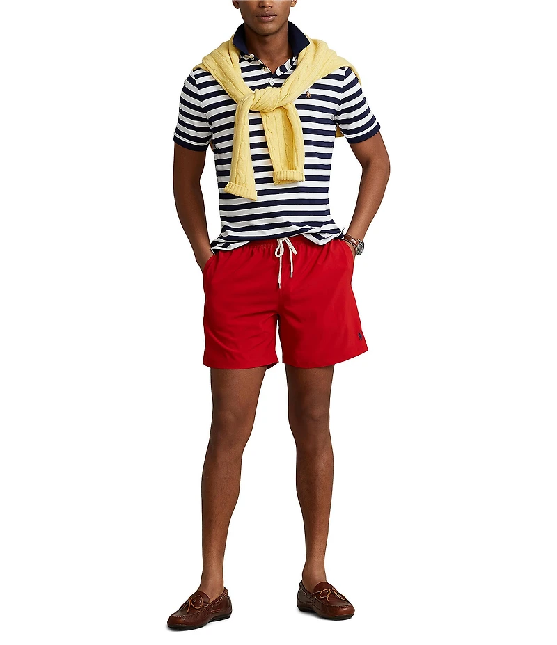 Polo Ralph Lauren Traveler Solid 5.75#double; Inseam Swim Trunks