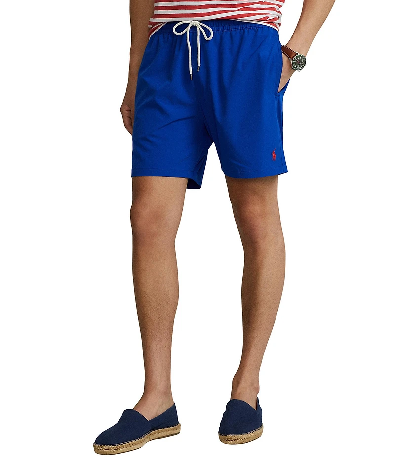 Polo Ralph Lauren Traveler Solid 5.75#double; Inseam Swim Trunks