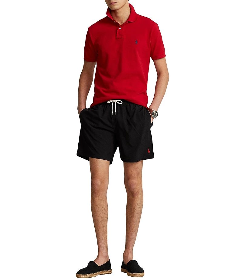 Polo Ralph Lauren Traveler Solid 5.75#double; Inseam Swim Trunks