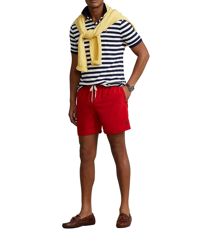Polo Ralph Lauren Traveler Solid 5.75#double; Inseam Swim Trunks