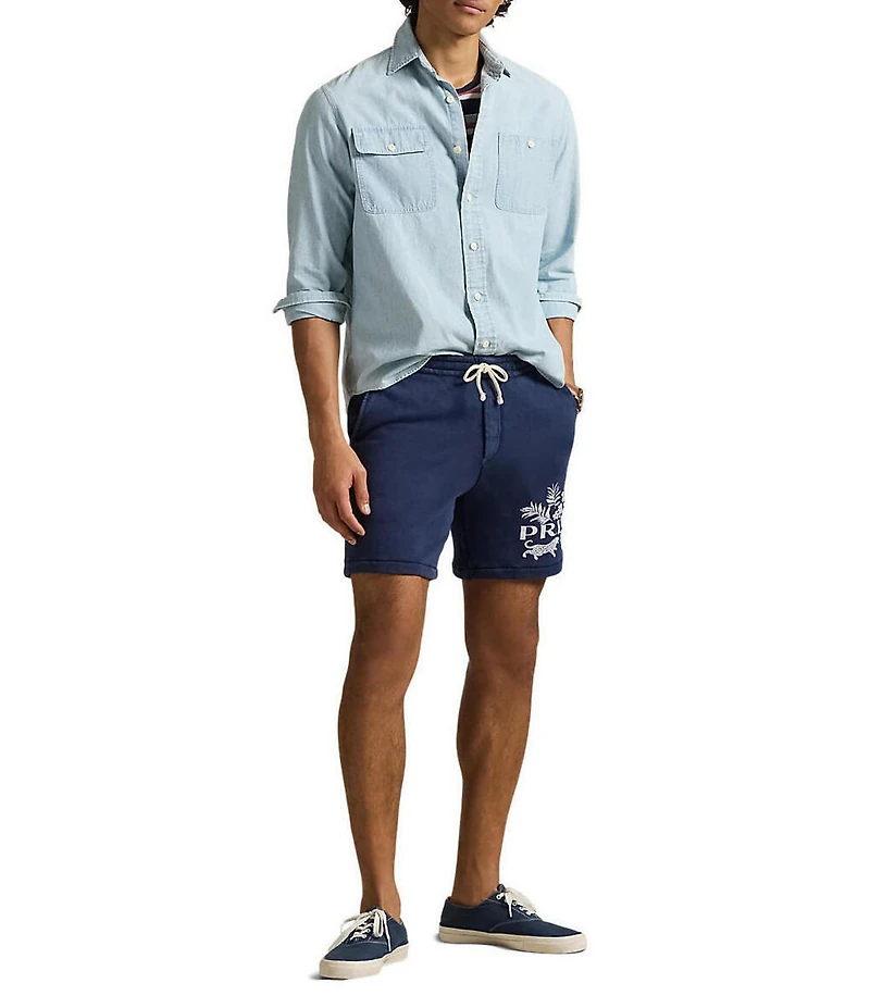 Polo Ralph Lauren Tropical French Terry 7.5#double; Inseam Shorts