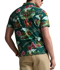 Polo Ralph Lauren Tropical Floral Jersey Short Sleeve Polo Shirt