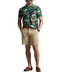 Polo Ralph Lauren Tropical Floral Jersey Short Sleeve Polo Shirt