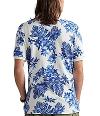 Polo Ralph Lauren Tropical Print Mesh Short Sleeve Polo Shirt