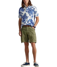 Polo Ralph Lauren Tropical Print Mesh Short Sleeve Polo Shirt