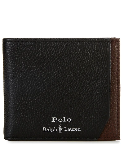 Polo Ralph Lauren Two-Tone Leather Billfold Wallet