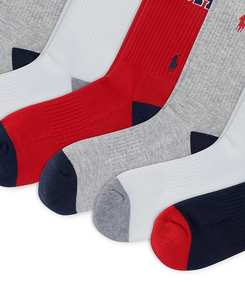 Polo Ralph Lauren USA Crew Socks 6-Pack