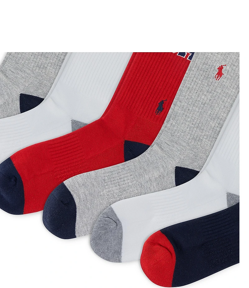 Polo Ralph Lauren USA Crew Socks 6-Pack