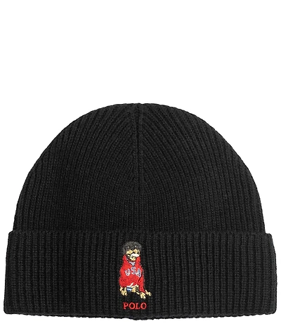 Polo Ralph Lauren USA Dog Wool Blend Beanie