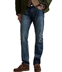 Polo Ralph Lauren Varick Slim Straight Distressed Jeans