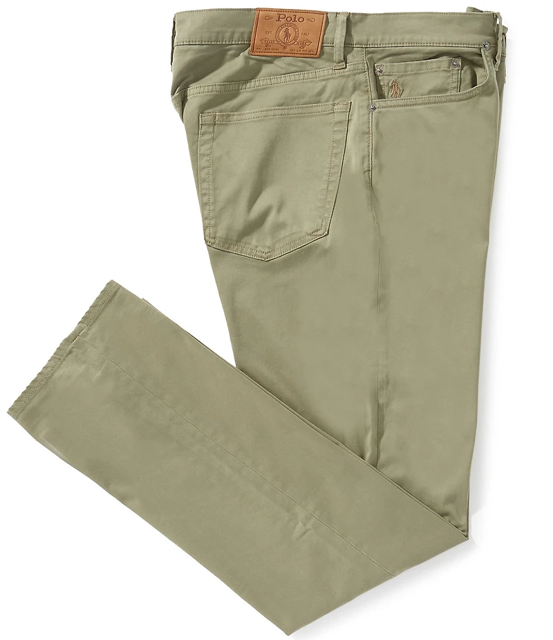 Polo Ralph Lauren Varick Slim Straight Stretch Sateen Pants