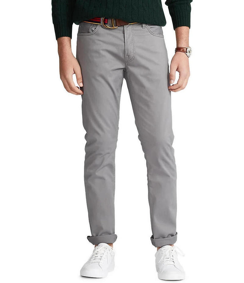 Polo Ralph Lauren Varick Slim Straight Stretch Sateen Pants