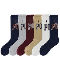 Polo Ralph Lauren Varsity Logo Crew Socks 6-Pack