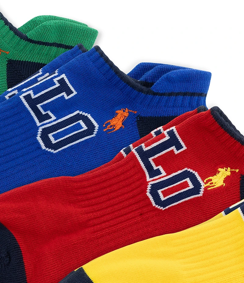 Polo Ralph Lauren Varsity Logo Low Cut Ankle Socks 6-Pack