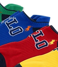Polo Ralph Lauren Varsity Logo Low Cut Ankle Socks 6-Pack