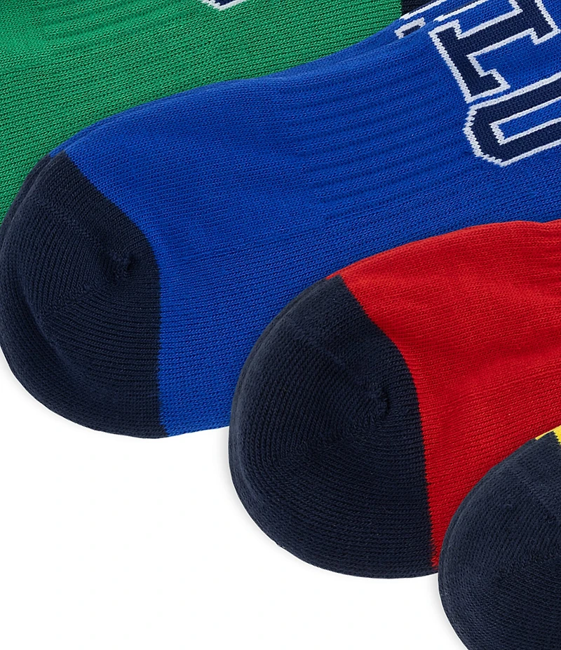 Polo Ralph Lauren Varsity Logo Low Cut Ankle Socks 6-Pack