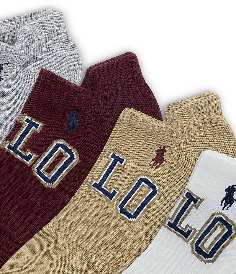 Polo Ralph Lauren Varsity Logo Low-Cut Socks 6-Pack